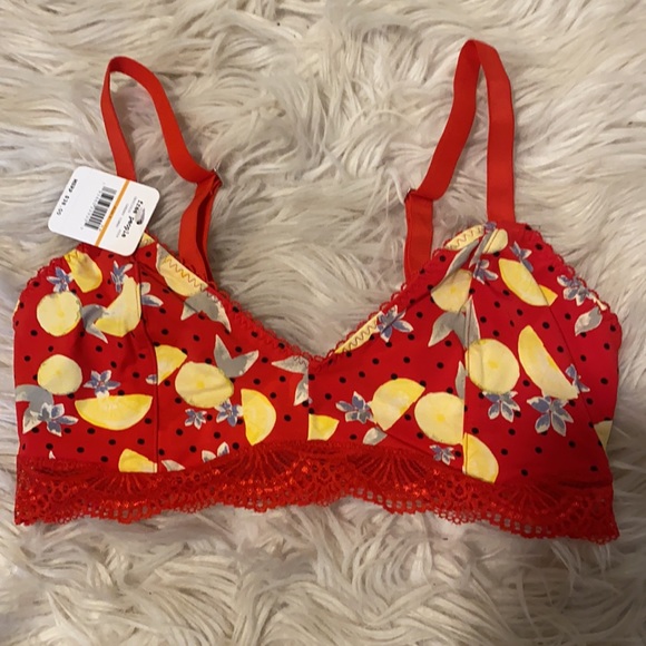 Free People Other - NEW! Free People Lemons/Cherry Bralette Sz: s